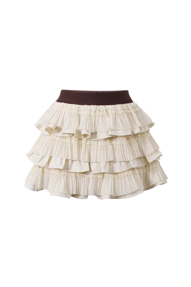 Layered Ruffle Mini Skirt