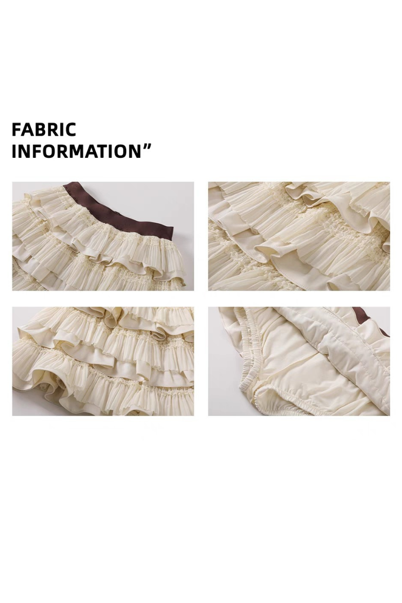 Layered Ruffle Mini Skirt