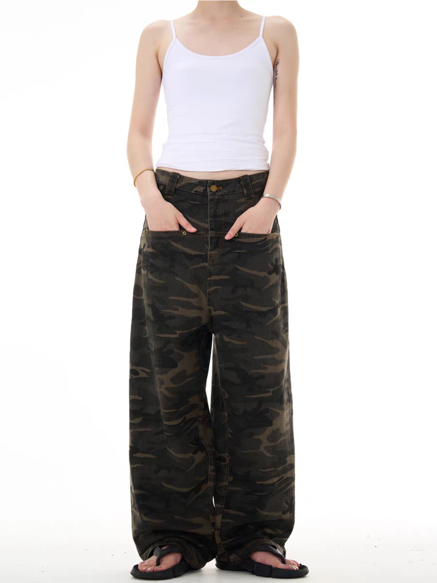 Camouflage unisex casual pants