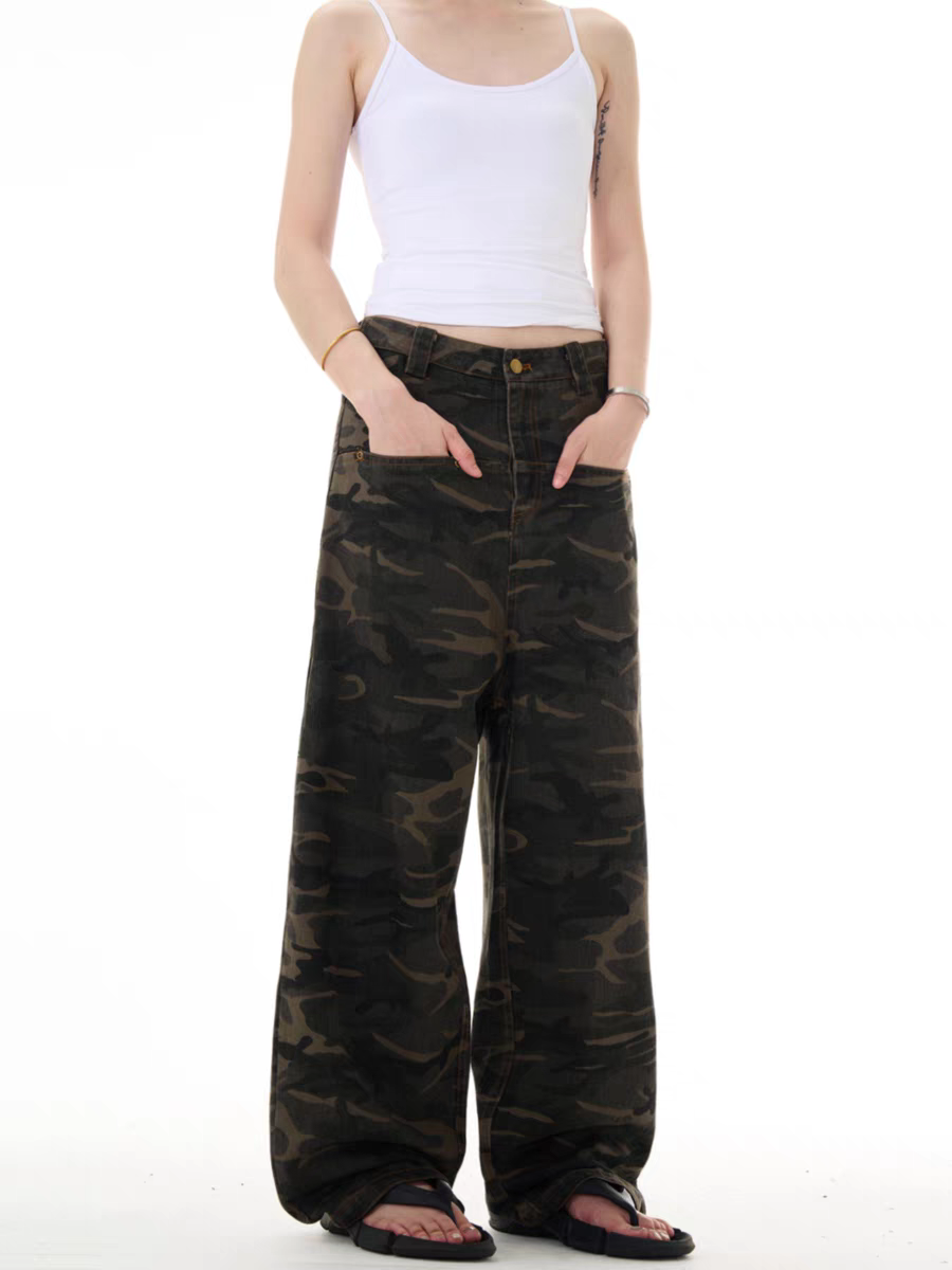 Camouflage unisex casual pants