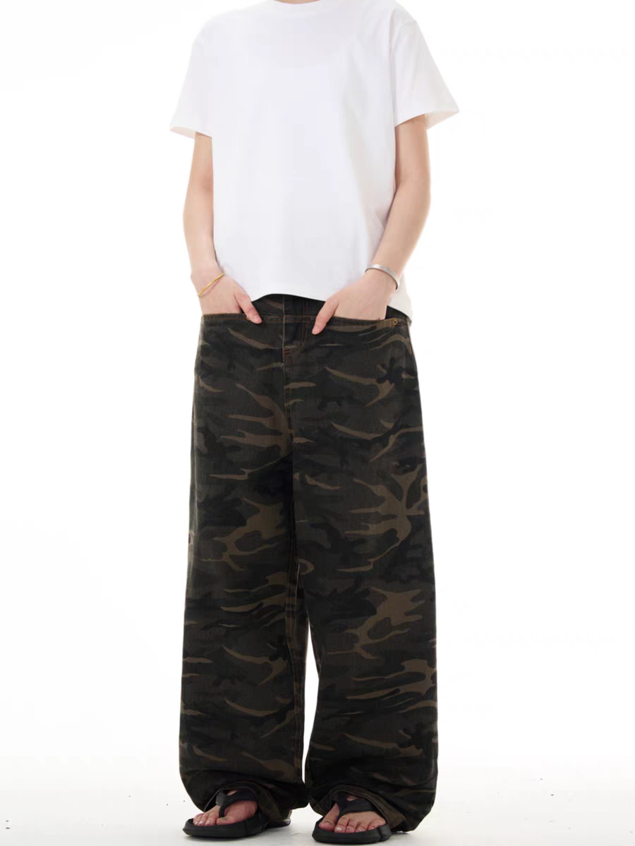 Camouflage unisex casual pants