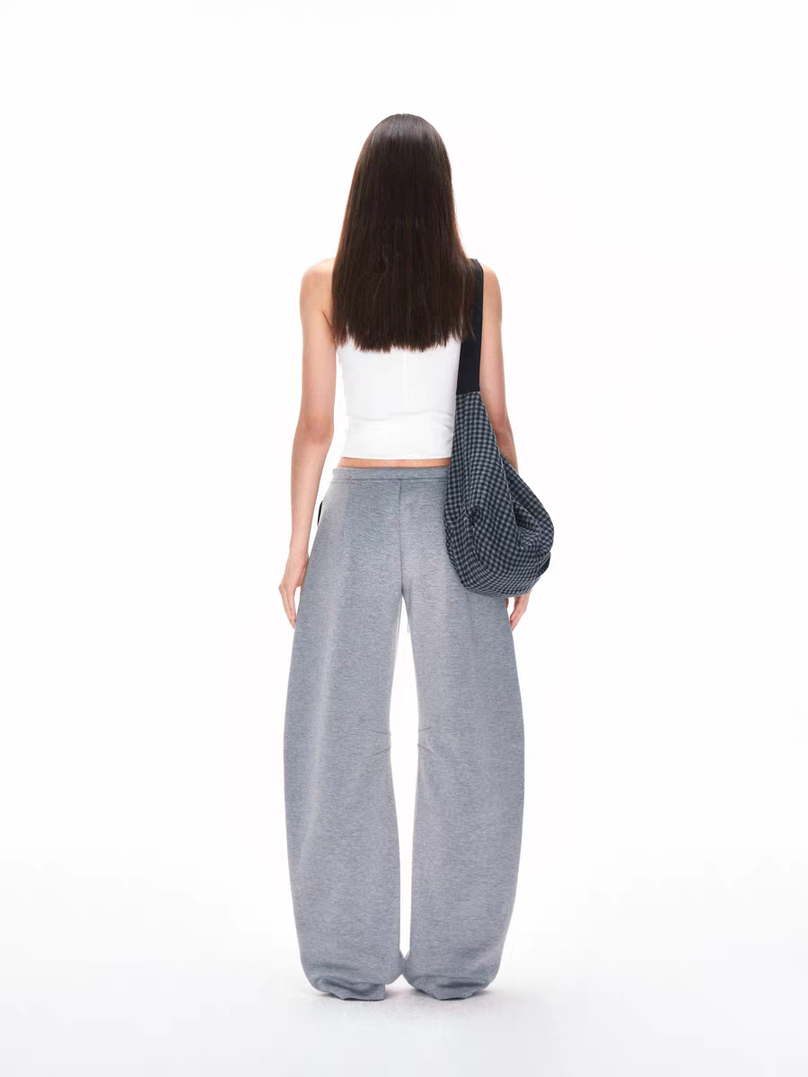 Jogginghose mit niedriger Taille und weitem Bein