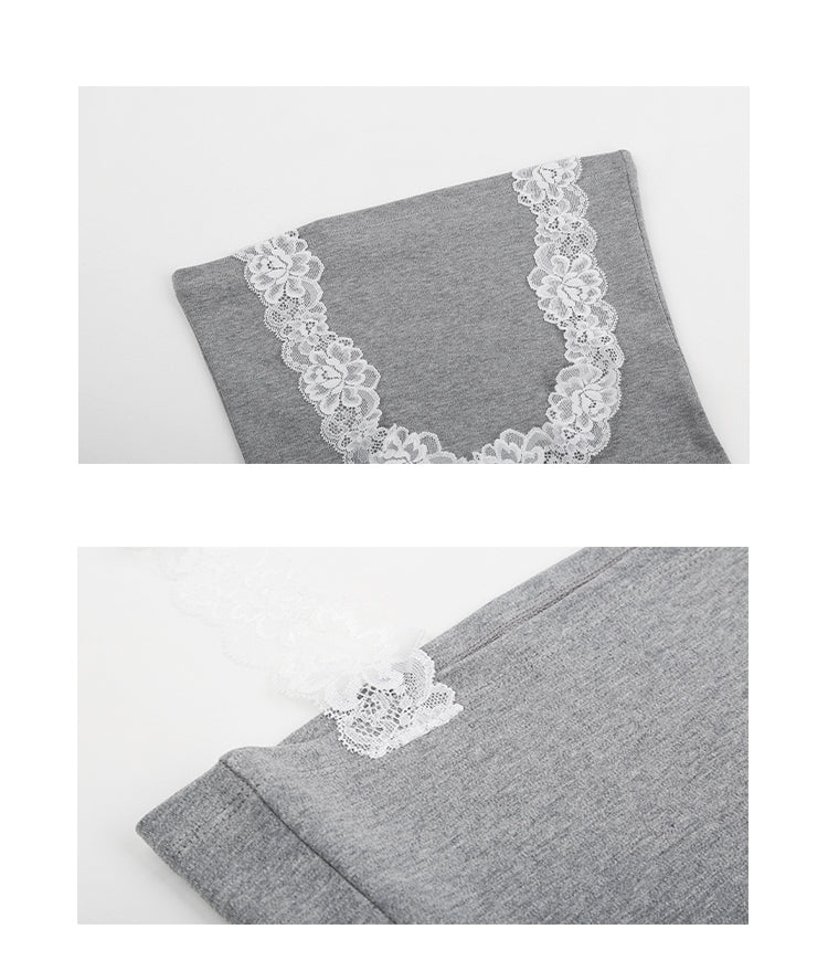 Neckholder-Tube-Top aus Spitze