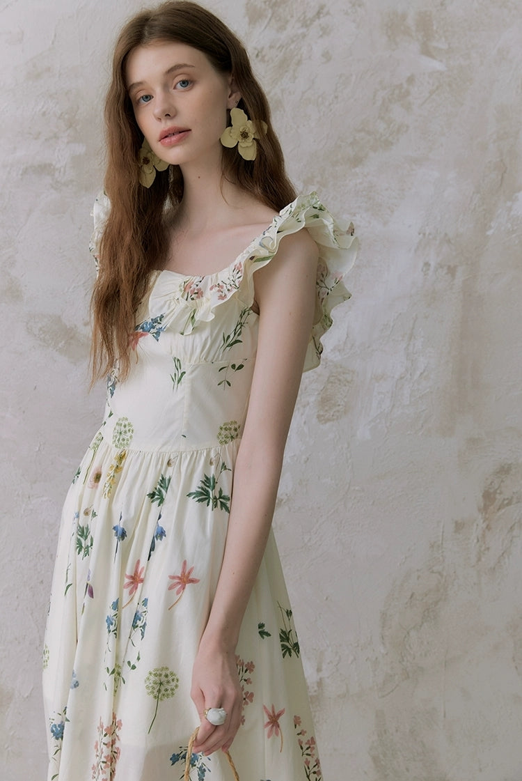 Romantic Meadow Off-Shoulder Dress