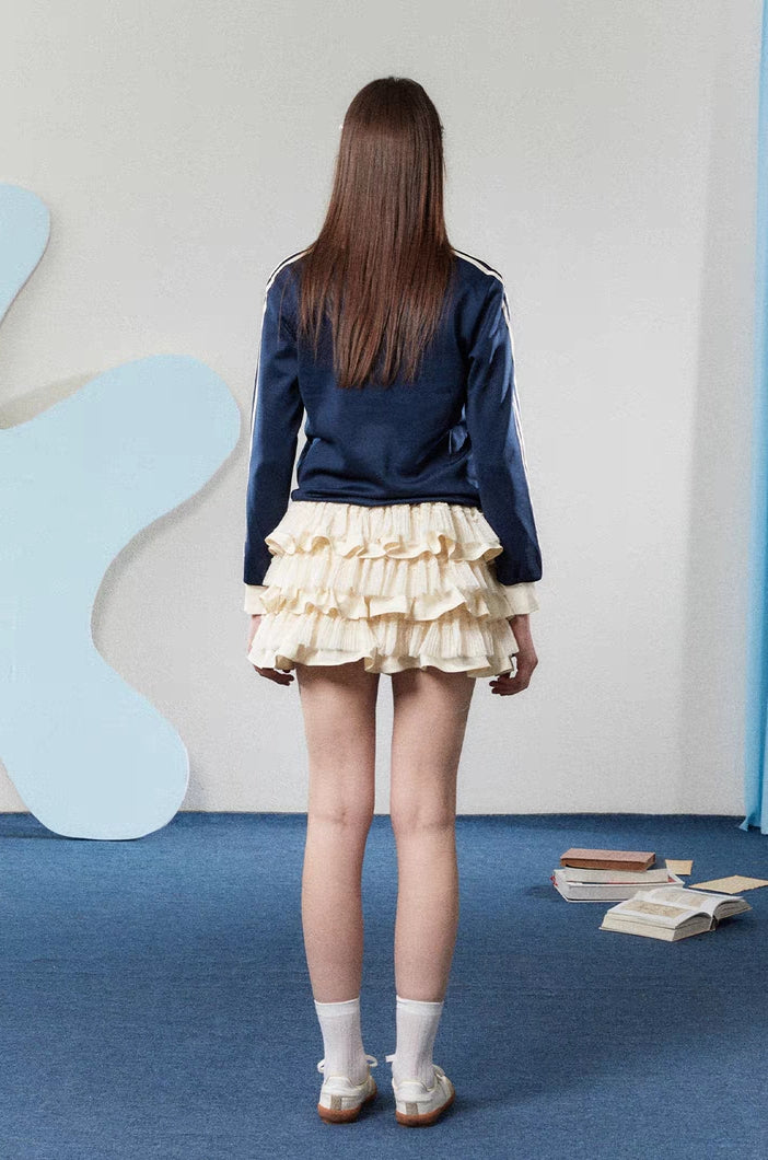 Layered Ruffle Mini Skirt