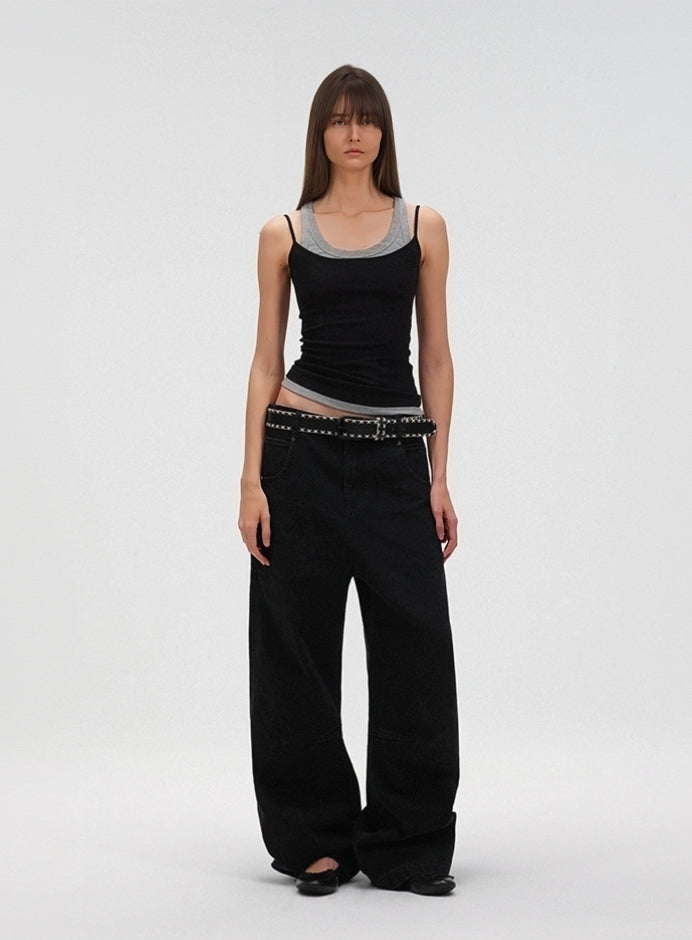 Layered Double-Strap Camisole Tank Top