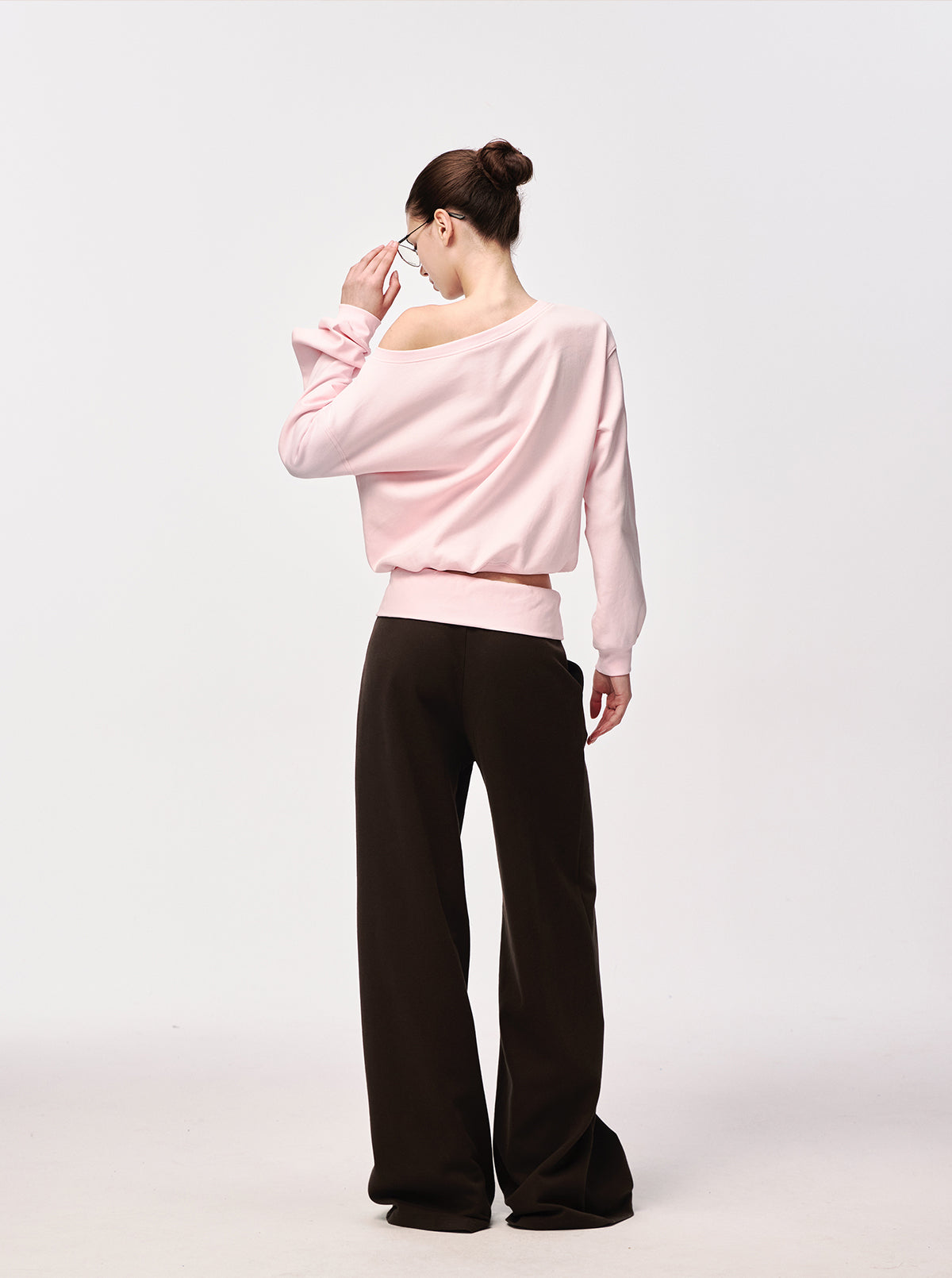 Off-Shoulder Slouchy Sweatshirt